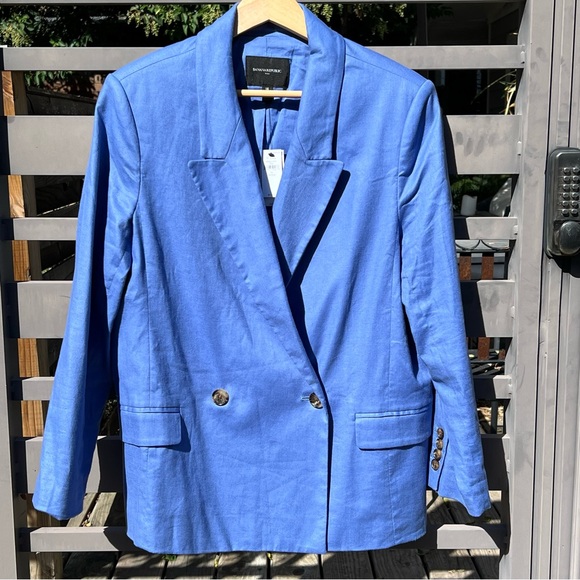 Banana Republic Jackets & Blazers - NWT Banana Republic Factory Malibu Blue Double-Breasted Blazer